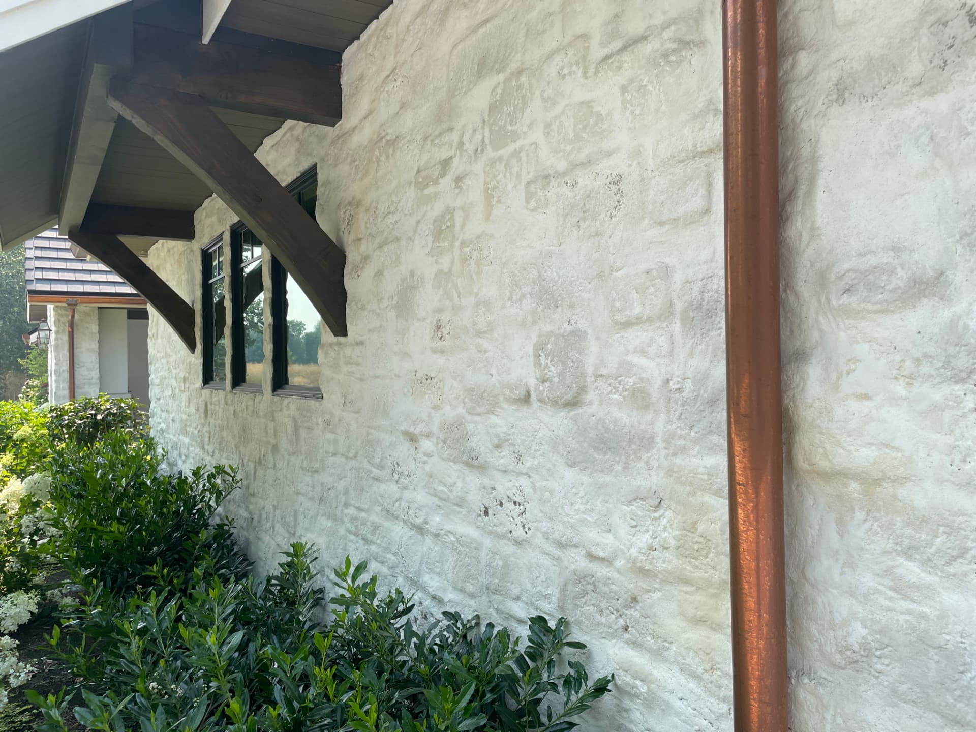 Hand-Carved Stone Facade — Exterior